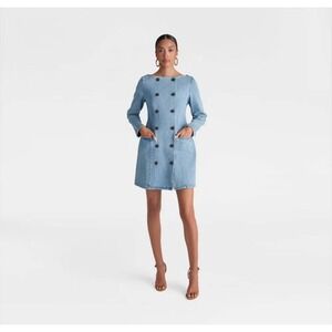 KBB by KAHLANA Women's 'The Tuxedo Mini Dress' - Vintage Wash 8